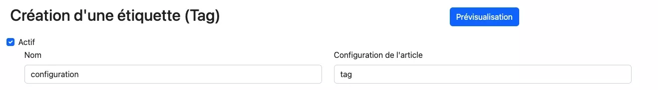 image formulaire de création partie haute